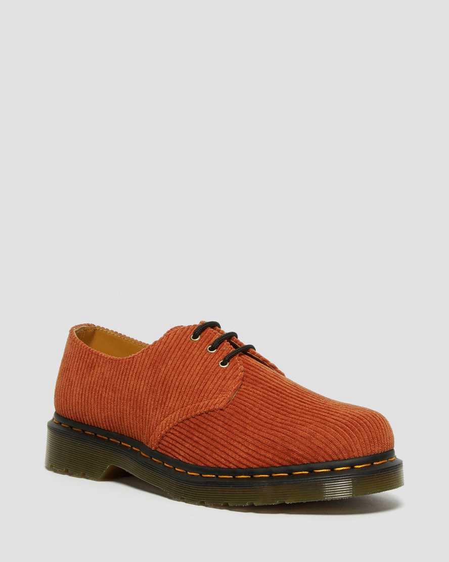 Dr Martens 1461 Corduroy Kadın Oxford Ayakkabı Turuncu  Türkiye |  83796-SCYR