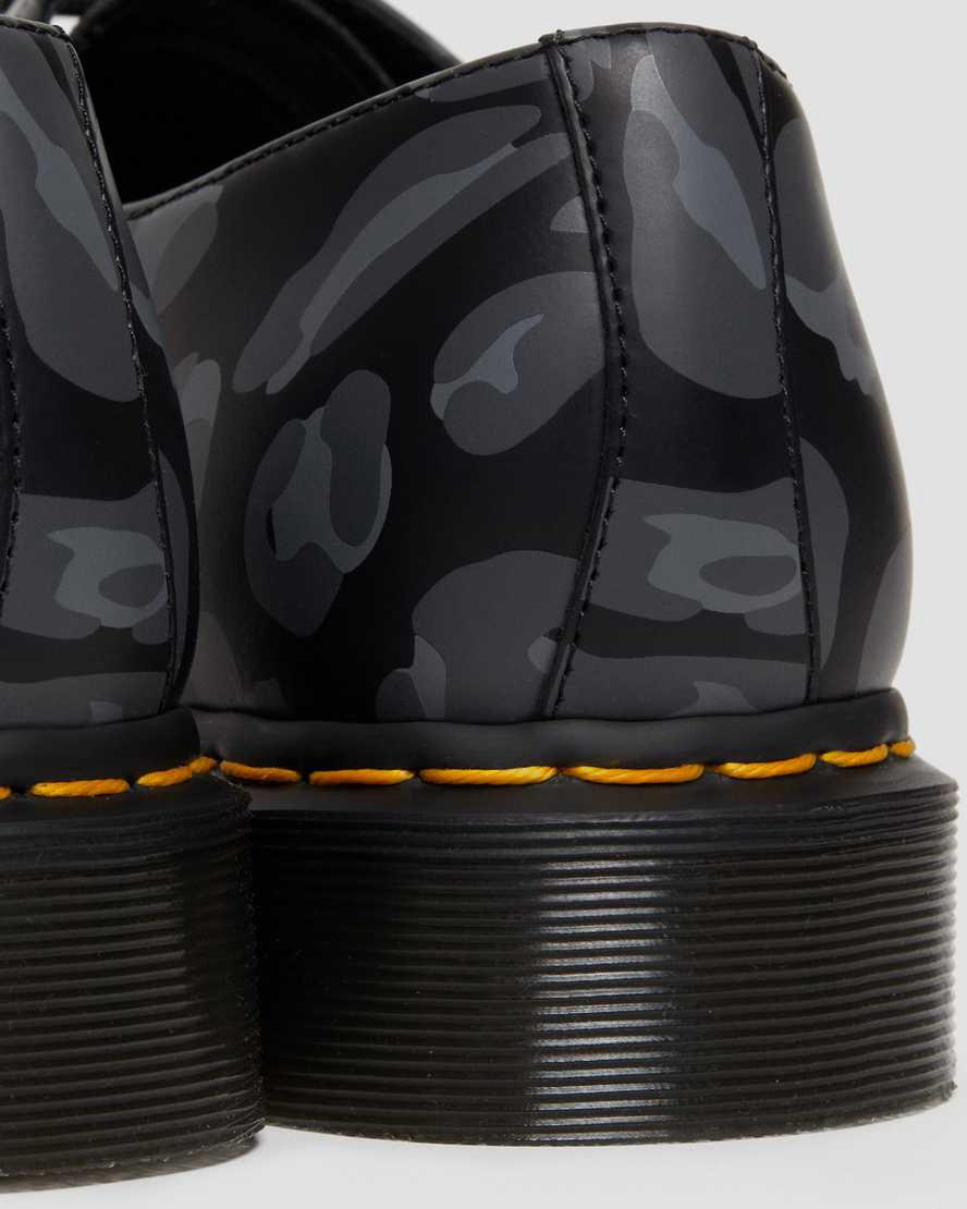 Dr Martens 1461 Distorted Leopard Print Kadın Oxford Ayakkabı Siyah  Türkiye |  50768-NMYE