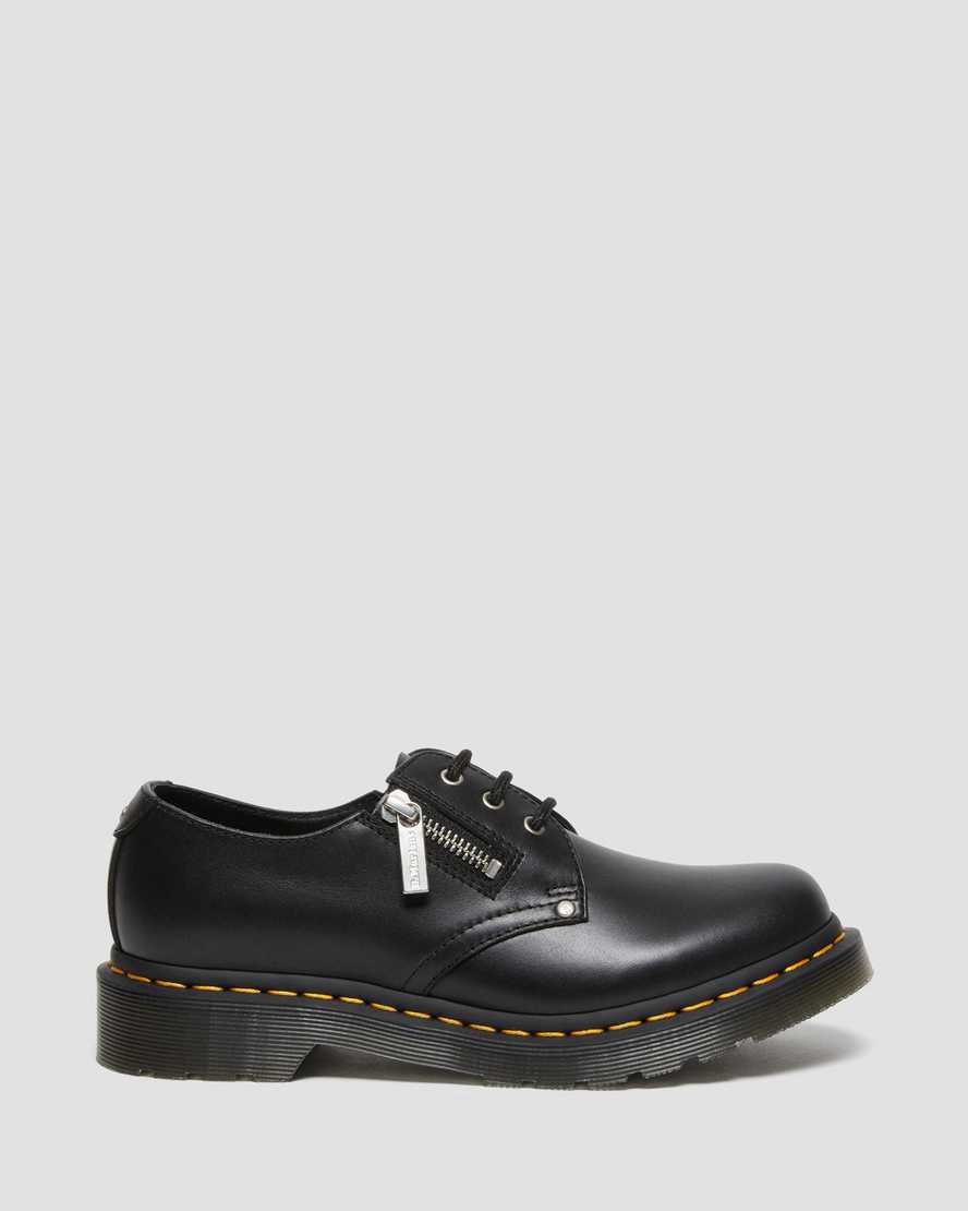 Dr Martens 1461 Double Zip Deri Kadın Oxford Ayakkabı Siyah  Türkiye |  16875-FXHS