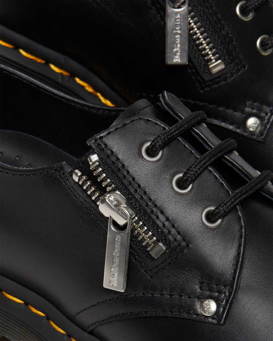 Dr Martens 1461 Double Zip Deri Kadın Oxford Ayakkabı Siyah  Türkiye |  16875-FXHS