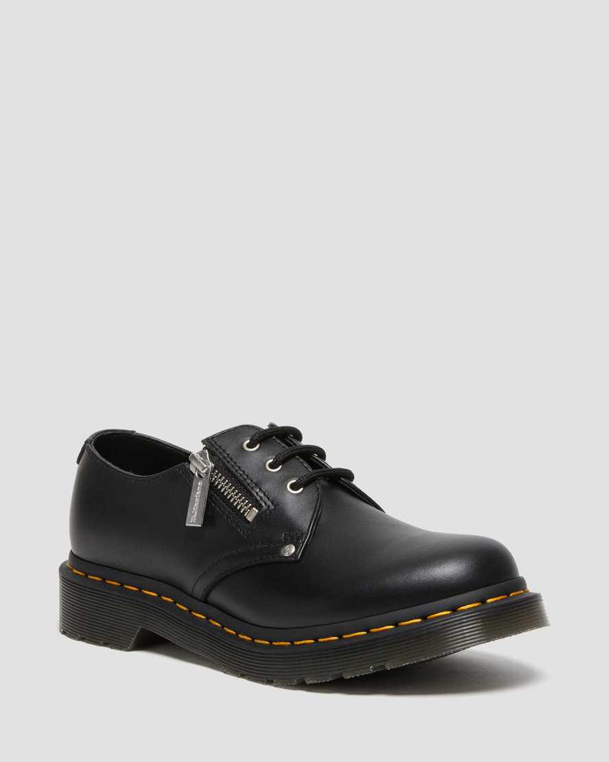 Dr Martens 1461 Double Zip Deri Kadın Oxford Ayakkabı Siyah  Türkiye |  16875-FXHS