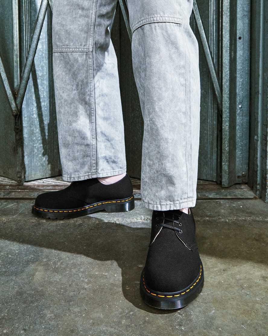Dr Martens 1461 Kanvas Kadın Oxford Ayakkabı Siyah  Türkiye |  43062-PTYL