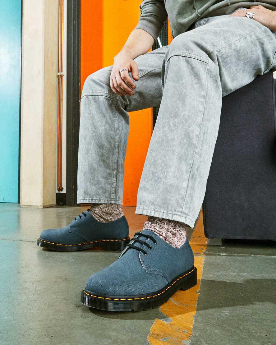 Dr Martens 1461 Kanvas Oxford Kadın Günlük Bot Gri  Türkiye |  39074-JDQR