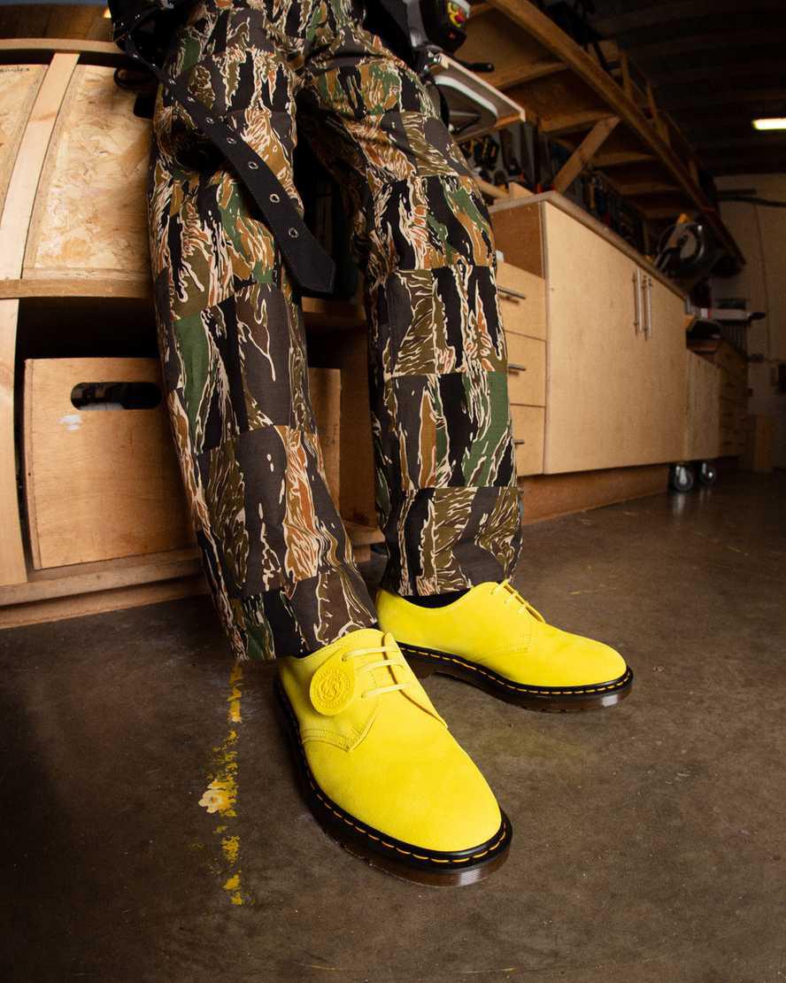 Dr Martens 1461 Made in England Buck Süet Kadın Oxford Ayakkabı Sarı  Türkiye |  06149-POIV