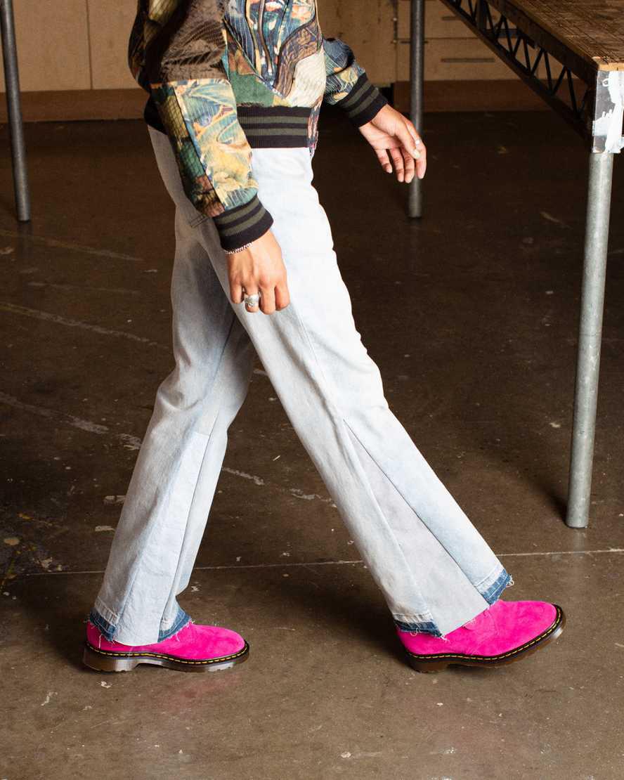 Dr Martens 1461 Made in England Buck Süet Kadın Oxford Ayakkabı Pembe  Türkiye |  41309-KVIW