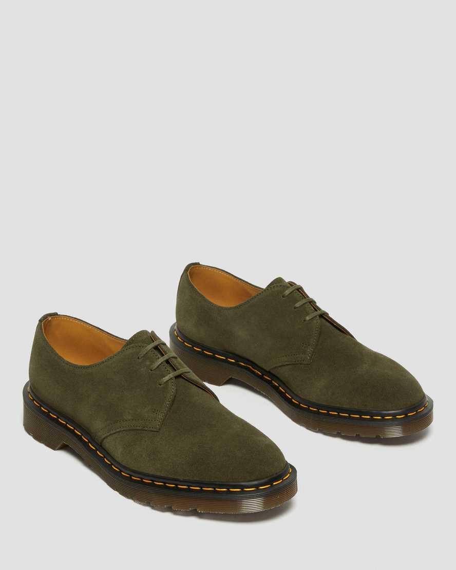 Dr Martens 1461 Made in England Buck Süet Kadın Oxford Ayakkabı Yeşil  Türkiye |  92381-BYNA