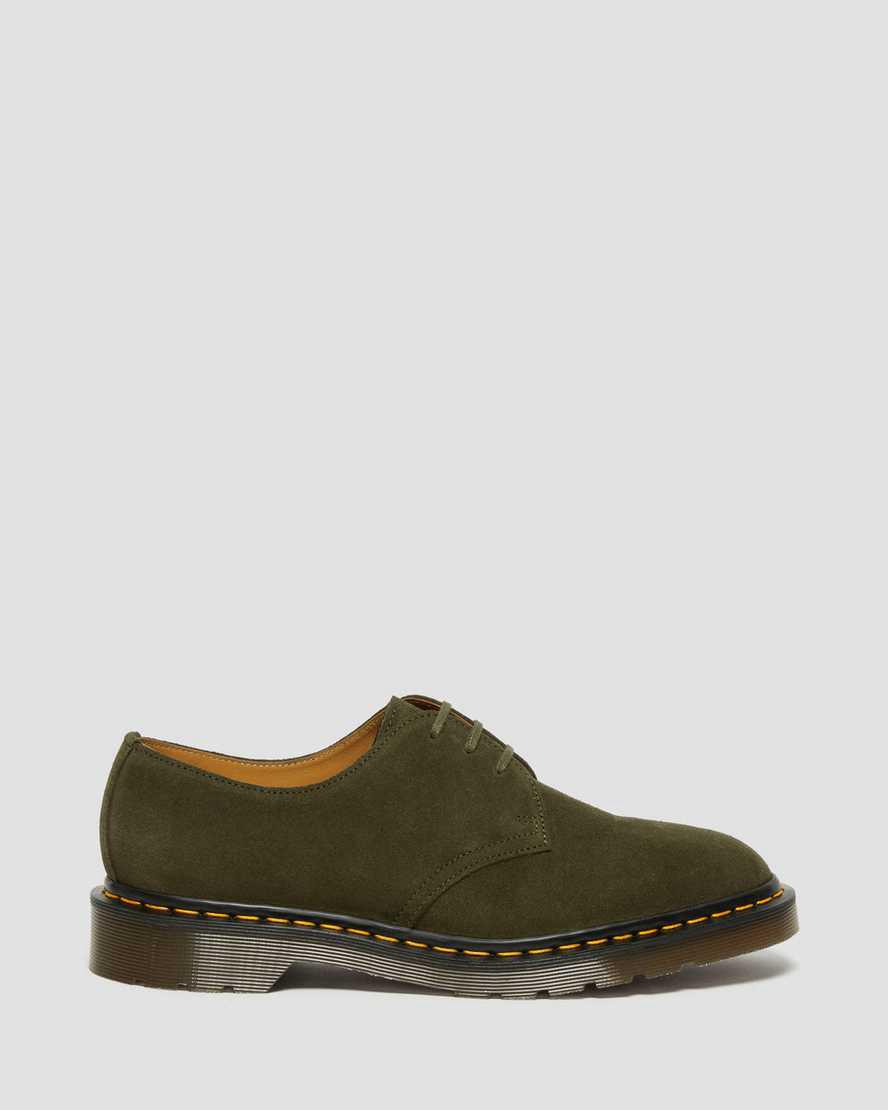 Dr Martens 1461 Made in England Buck Süet Kadın Oxford Ayakkabı Yeşil  Türkiye |  92381-BYNA