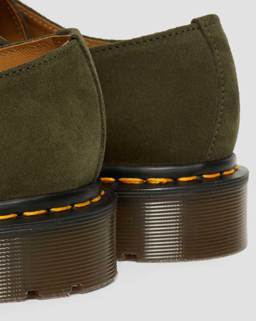 Dr Martens 1461 Made in England Buck Süet Kadın Oxford Ayakkabı Yeşil  Türkiye |  92381-BYNA