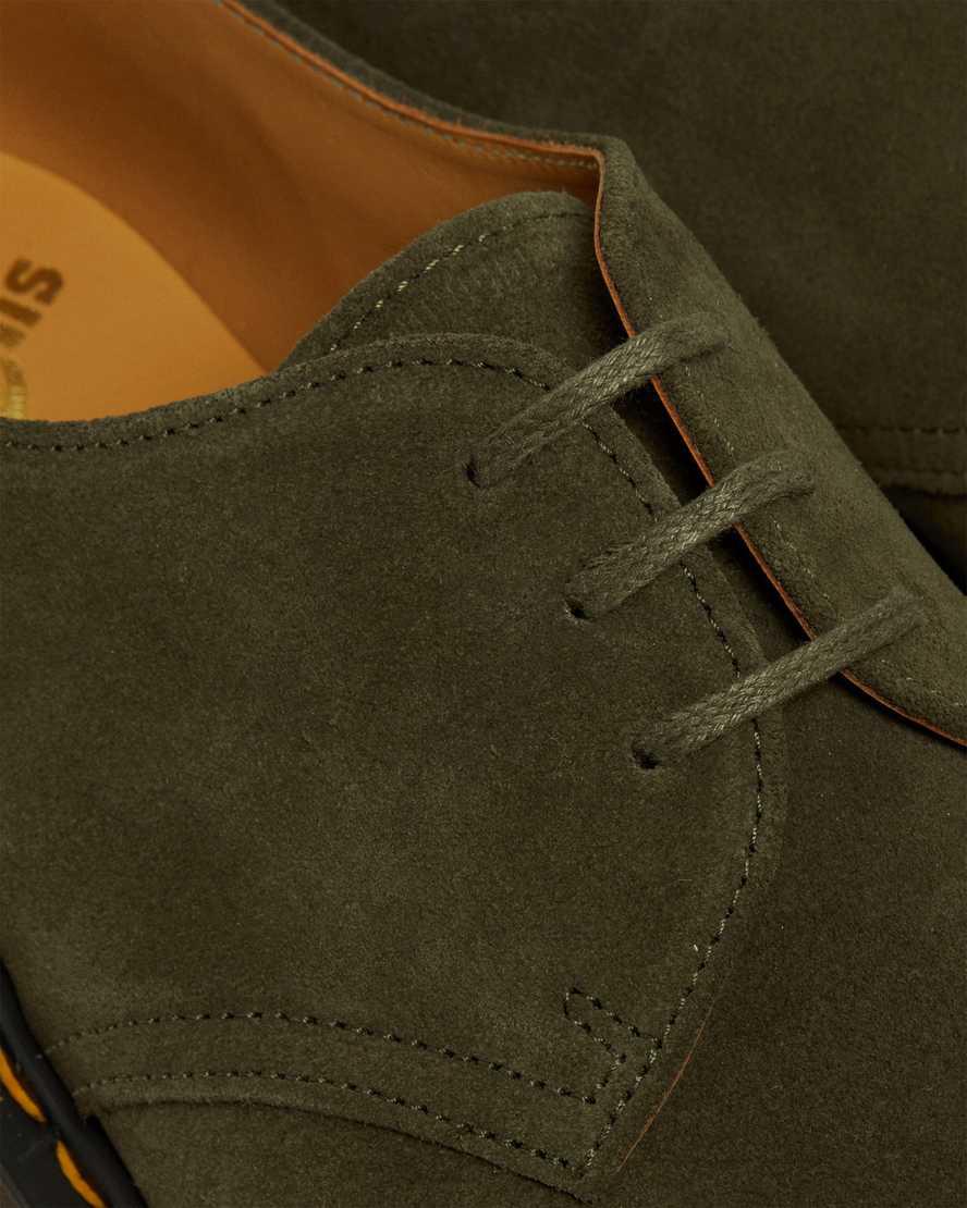 Dr Martens 1461 Made in England Buck Süet Erkek Oxford Ayakkabı Yeşil  Türkiye |  92436-ZYKJ