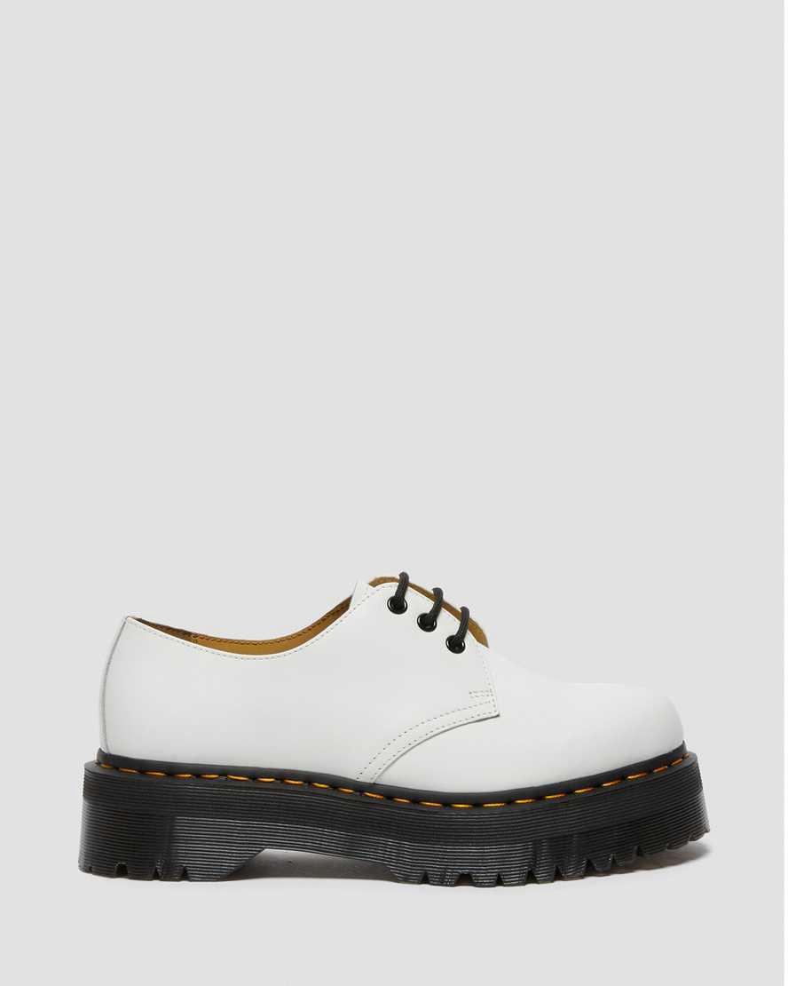 Dr Martens 1461 Smooth Deri Platform Erkek Oxford Ayakkabı Beyaz  Türkiye |  38915-TCQP