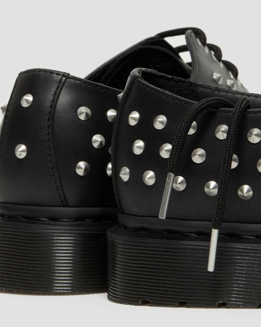 Dr Martens 1461 Stud Wanama Deri Kadın Oxford Ayakkabı Siyah  Türkiye |  68531-TNQM