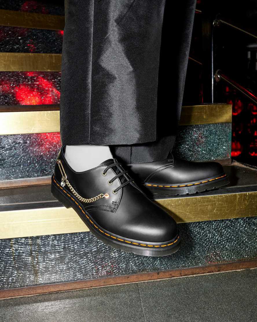 Dr Martens 1461 Swarovski Deri Erkek Oxford Ayakkabı Siyah  Türkiye |  46758-KTRU