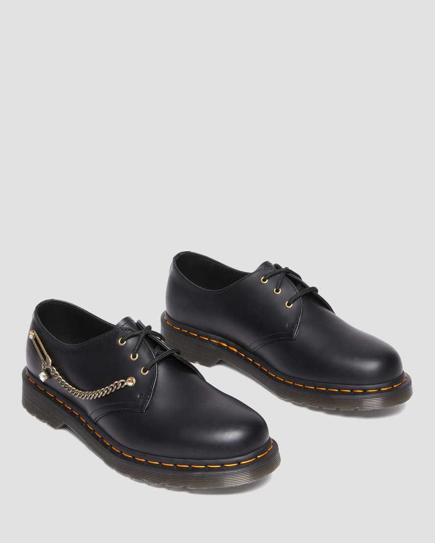 Dr Martens 1461 Swarovski Deri Erkek Oxford Ayakkabı Siyah  Türkiye |  46758-KTRU
