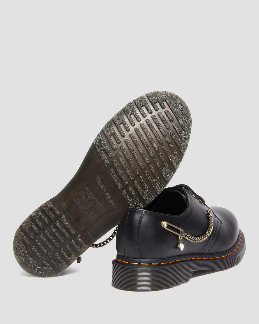 Dr Martens 1461 Swarovski Deri Erkek Oxford Ayakkabı Siyah  Türkiye |  46758-KTRU