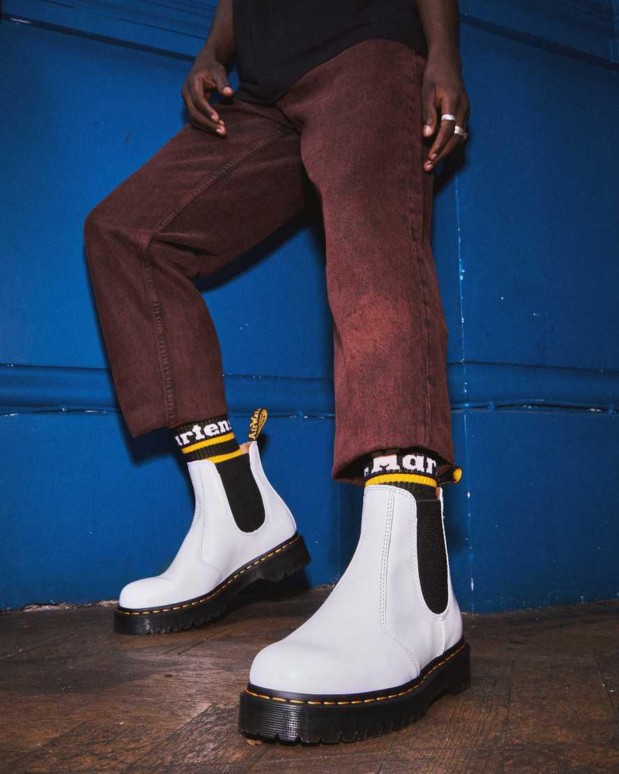 Dr Martens 2976 Bex Smooth Deri Kadın Chelsea Bot Beyaz  Türkiye |  39708-GEVR