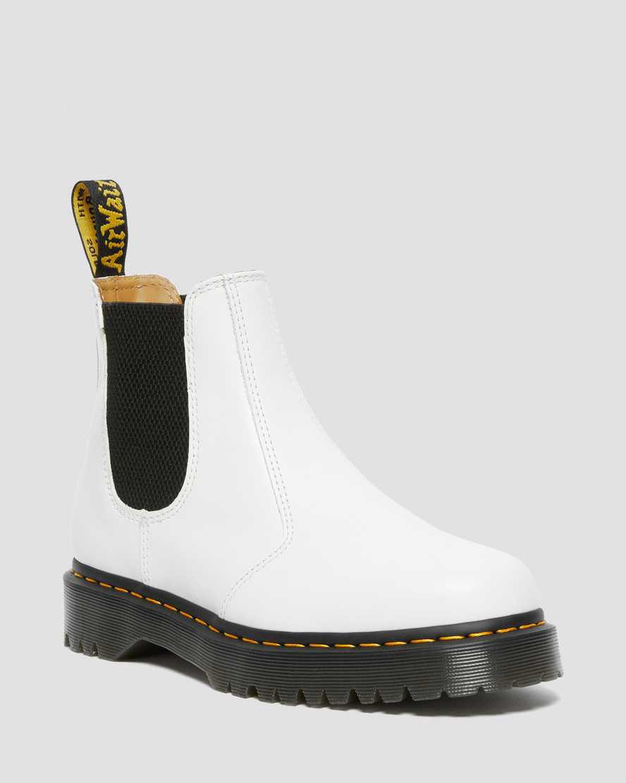 Dr Martens 2976 Bex Smooth Deri Kadın Chelsea Bot Beyaz  Türkiye |  39708-GEVR