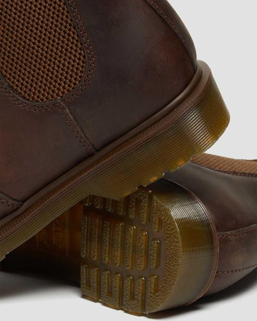 Dr Martens 2976 Crazy Horse Deri Chelsea Erkek Bilek Boy Bot Kahverengi  Türkiye |  76230-VZOX