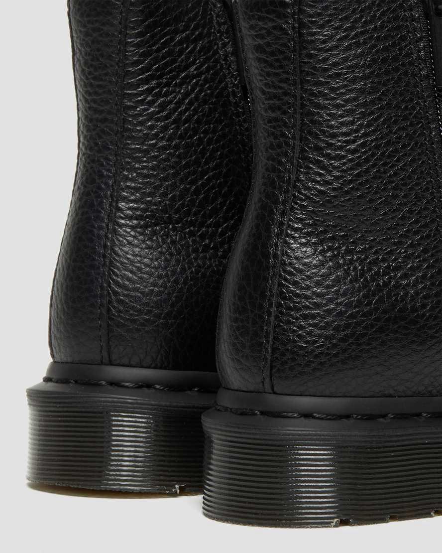 Dr Martens 2976 Deri Fermuarlı Kadın Chelsea Bot Siyah  Türkiye |  08617-VMUW