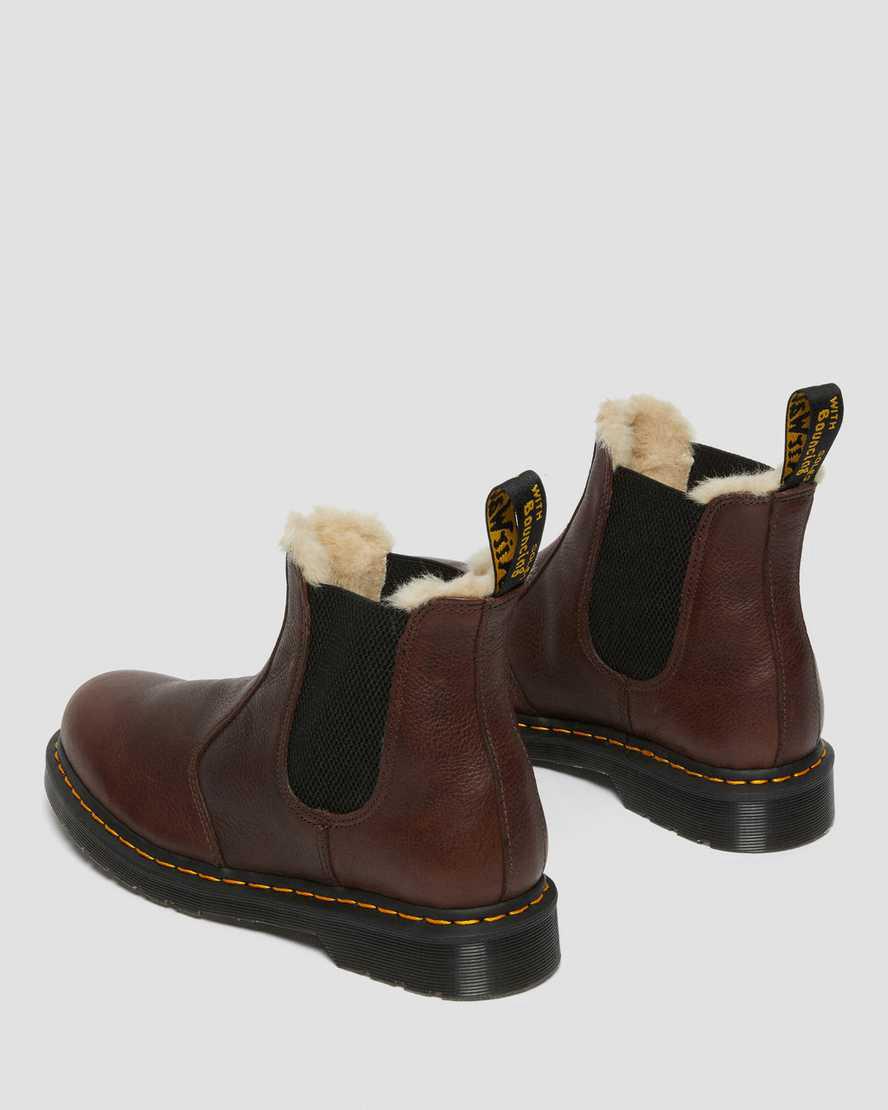 Dr Martens 2976 Faux Fur Astar Kadın Chelsea Bot Kahverengi  Türkiye |  24169-PETH