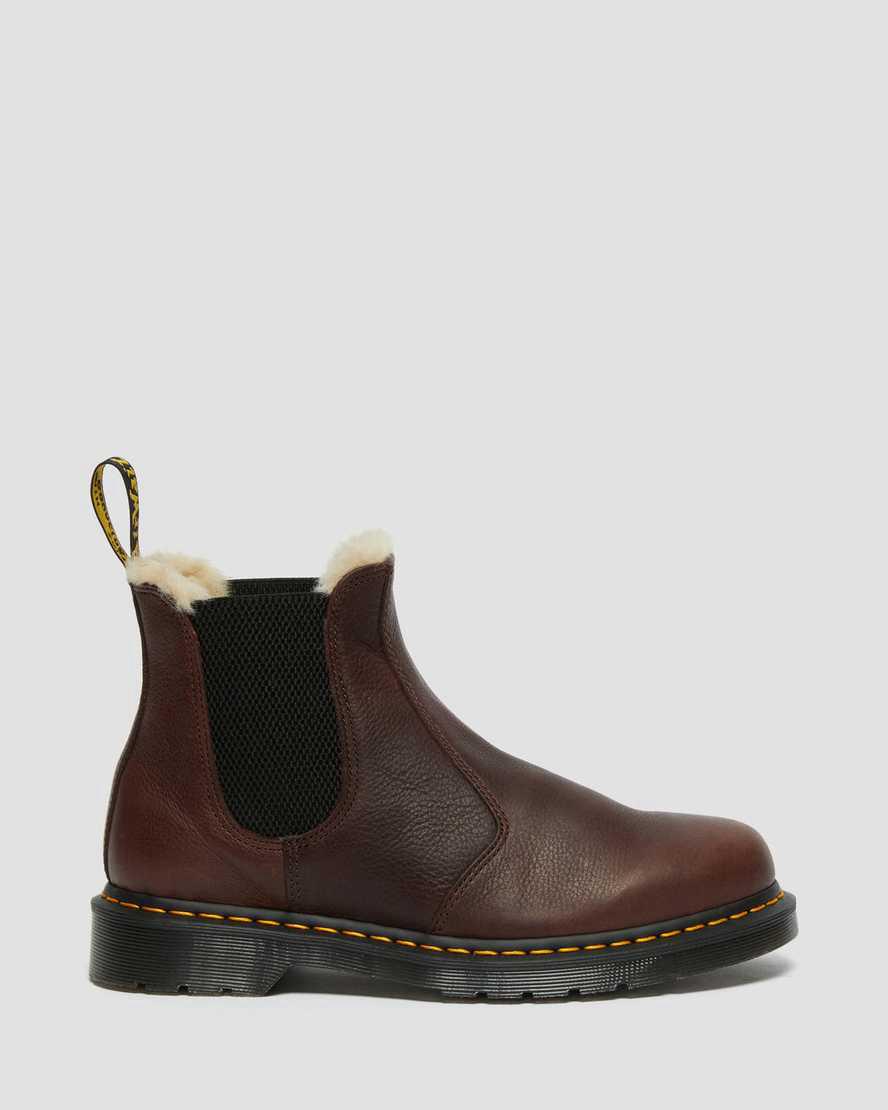 Dr Martens 2976 Faux Fur Astar Kadın Chelsea Bot Kahverengi  Türkiye |  24169-PETH