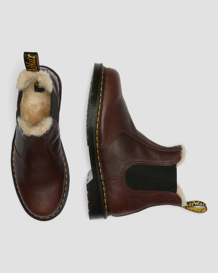 Dr Martens 2976 Faux Fur Astar Kadın Chelsea Bot Kahverengi  Türkiye |  24169-PETH