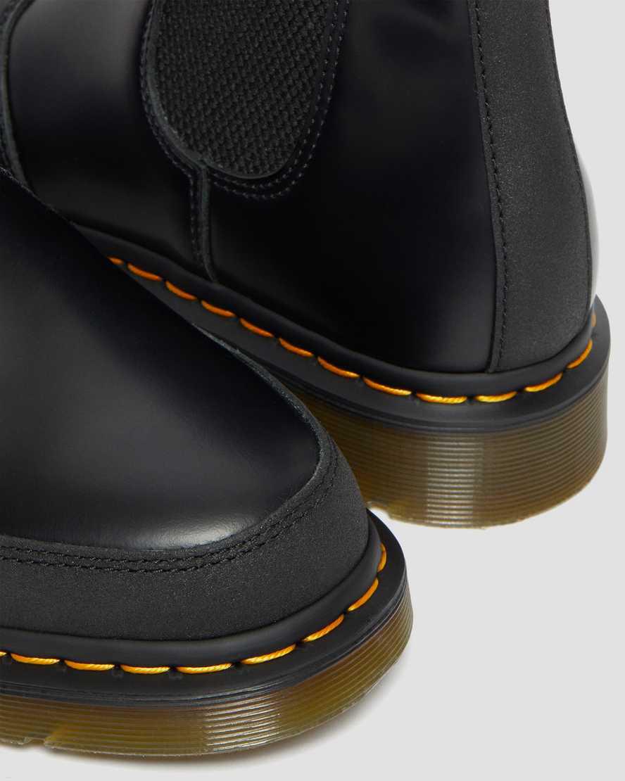 Dr Martens 2976 Guard Panel Deri Kadın Chelsea Bot Black/Dual Original  Türkiye |  45183-IYTS