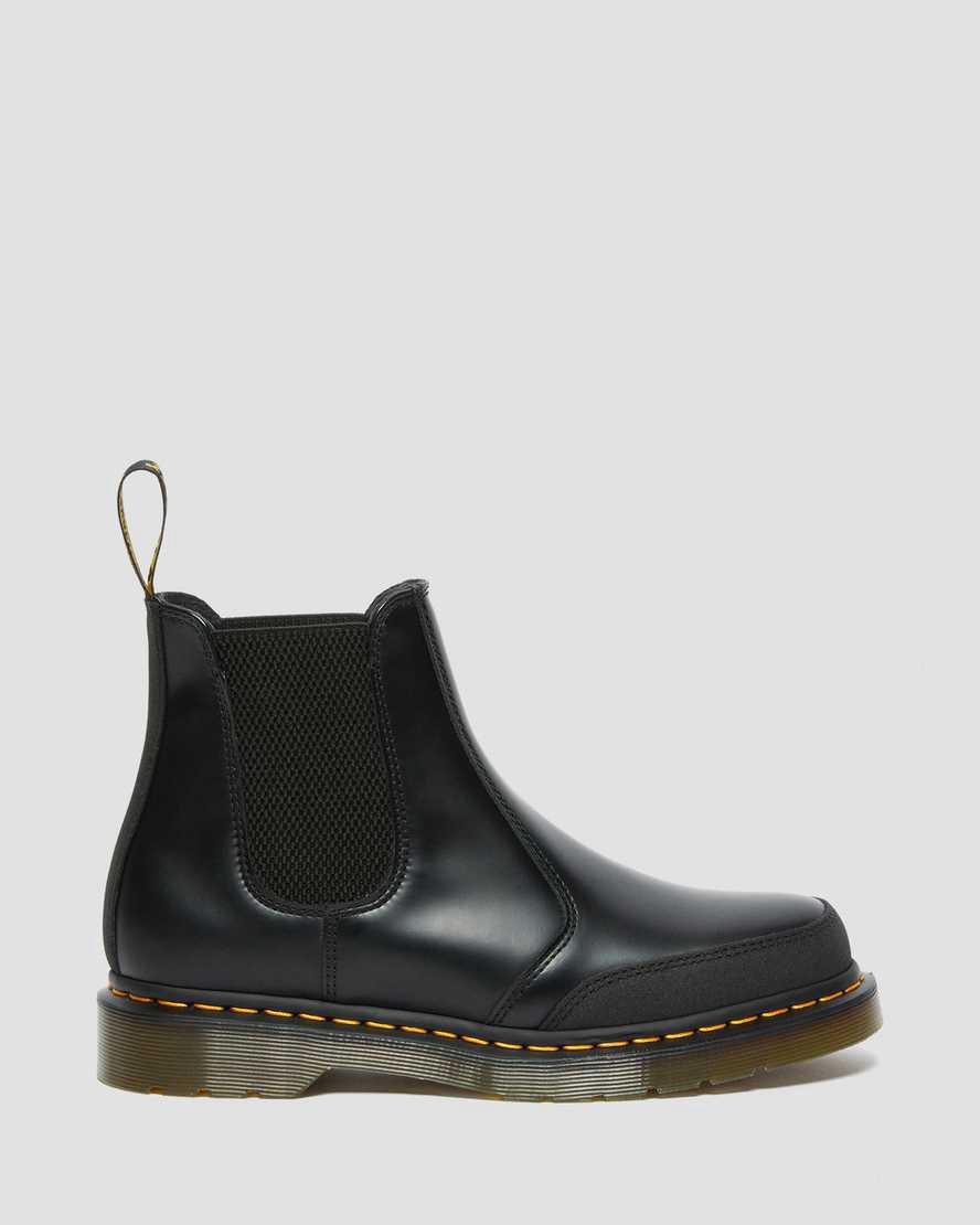Dr Martens 2976 Guard Panel Deri Kadın Chelsea Bot Black/Dual Original  Türkiye |  45183-IYTS