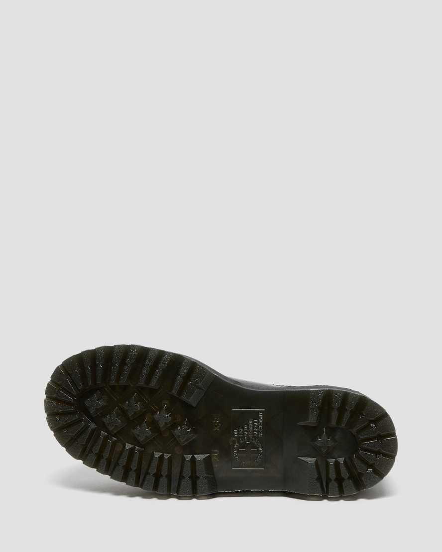 Dr Martens 2976 Max Distressed Rugan Platform Kadın Chelsea Bot Siyah  Türkiye |  93127-OBQW