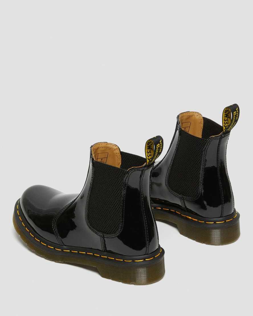Dr Martens 2976 Rugan Deri Kadın Chelsea Bot Siyah  Türkiye |  10673-PQKV