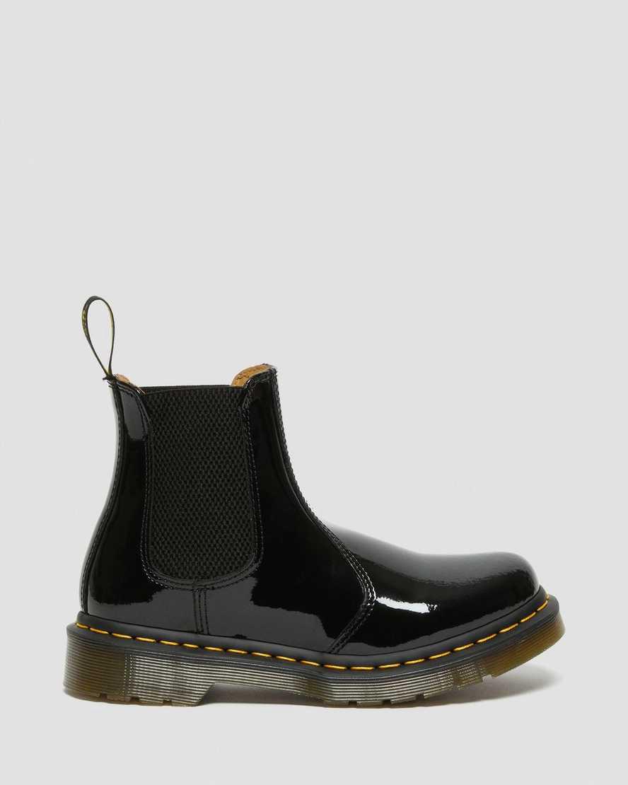 Dr Martens 2976 Rugan Deri Kadın Chelsea Bot Siyah  Türkiye |  10673-PQKV