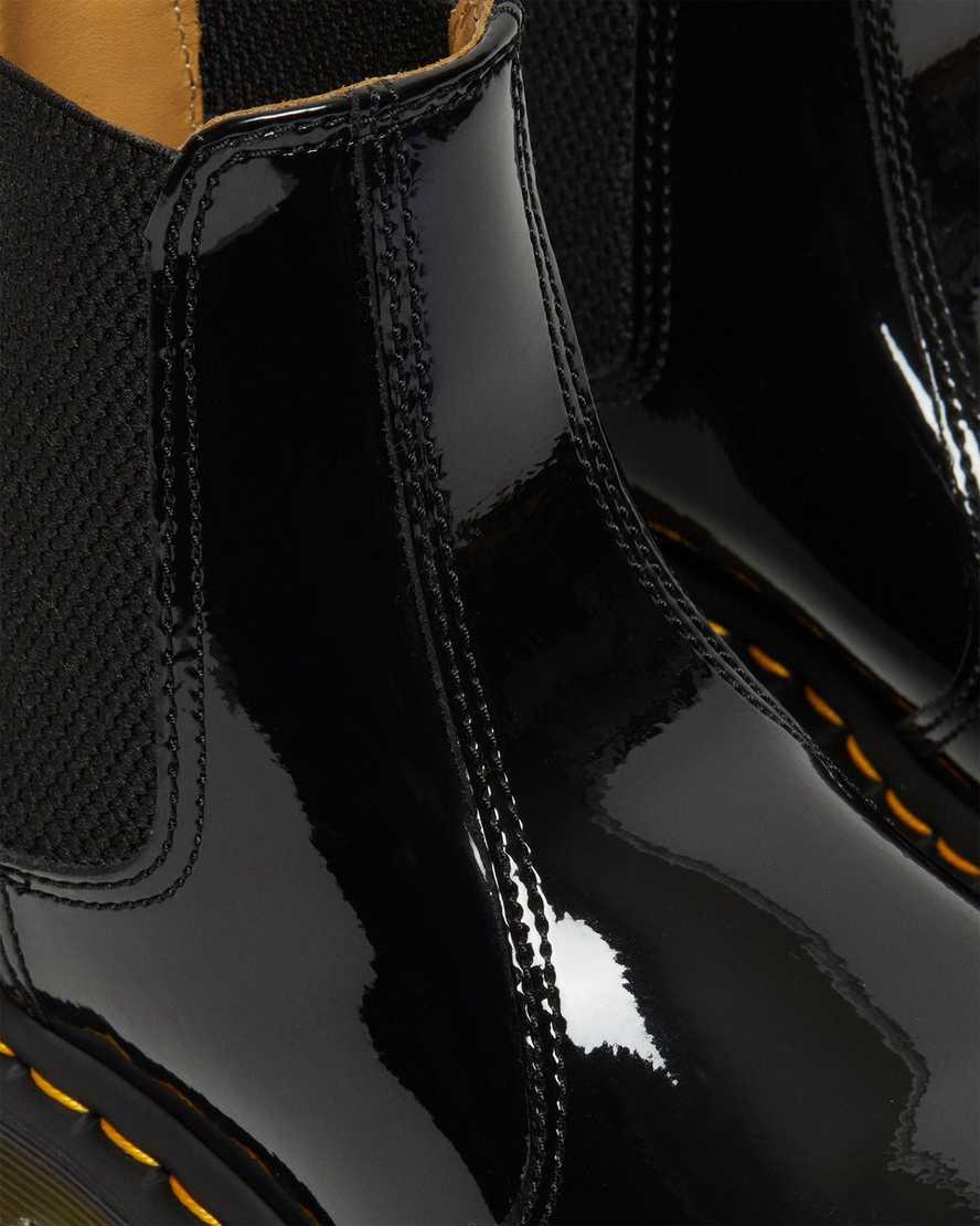 Dr Martens 2976 Rugan Deri Kadın Chelsea Bot Siyah  Türkiye |  10673-PQKV