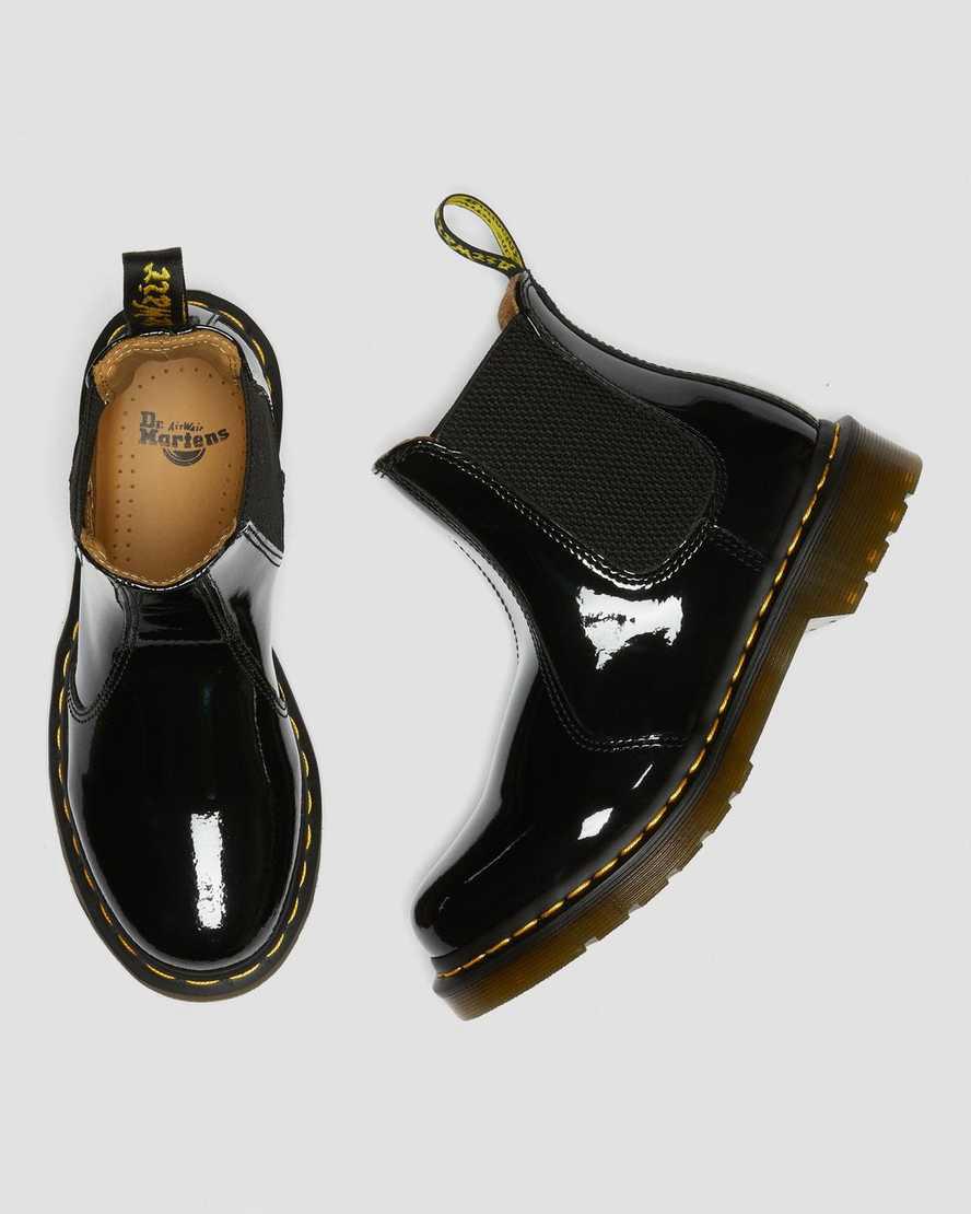 Dr Martens 2976 Rugan Deri Kadın Chelsea Bot Siyah  Türkiye |  10673-PQKV