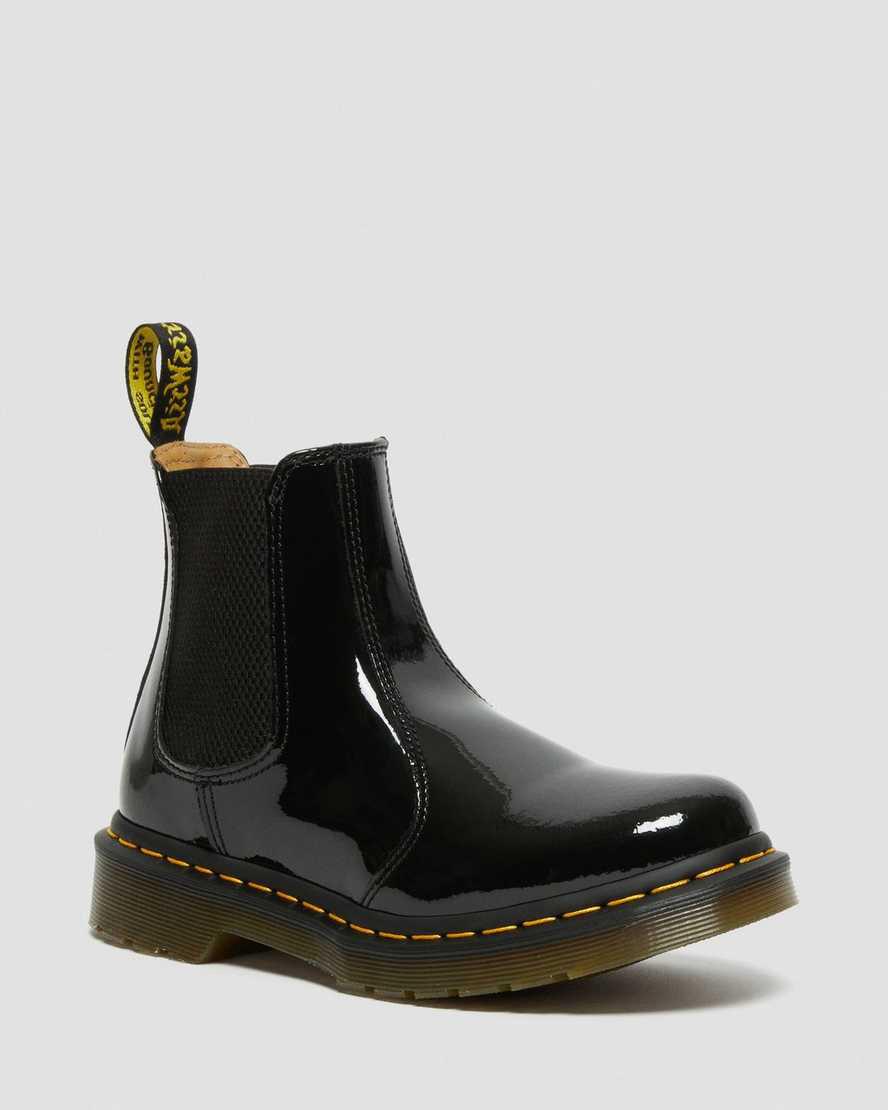 Dr Martens 2976 Rugan Deri Kadın Chelsea Bot Siyah  Türkiye |  10673-PQKV