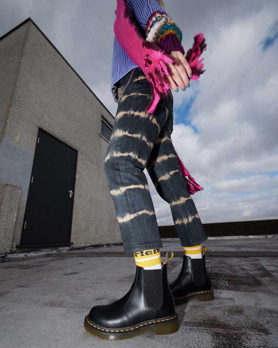 Dr Martens 2976 Smooth Deri Kadın Chelsea Bot Siyah  Türkiye |  95081-MAER