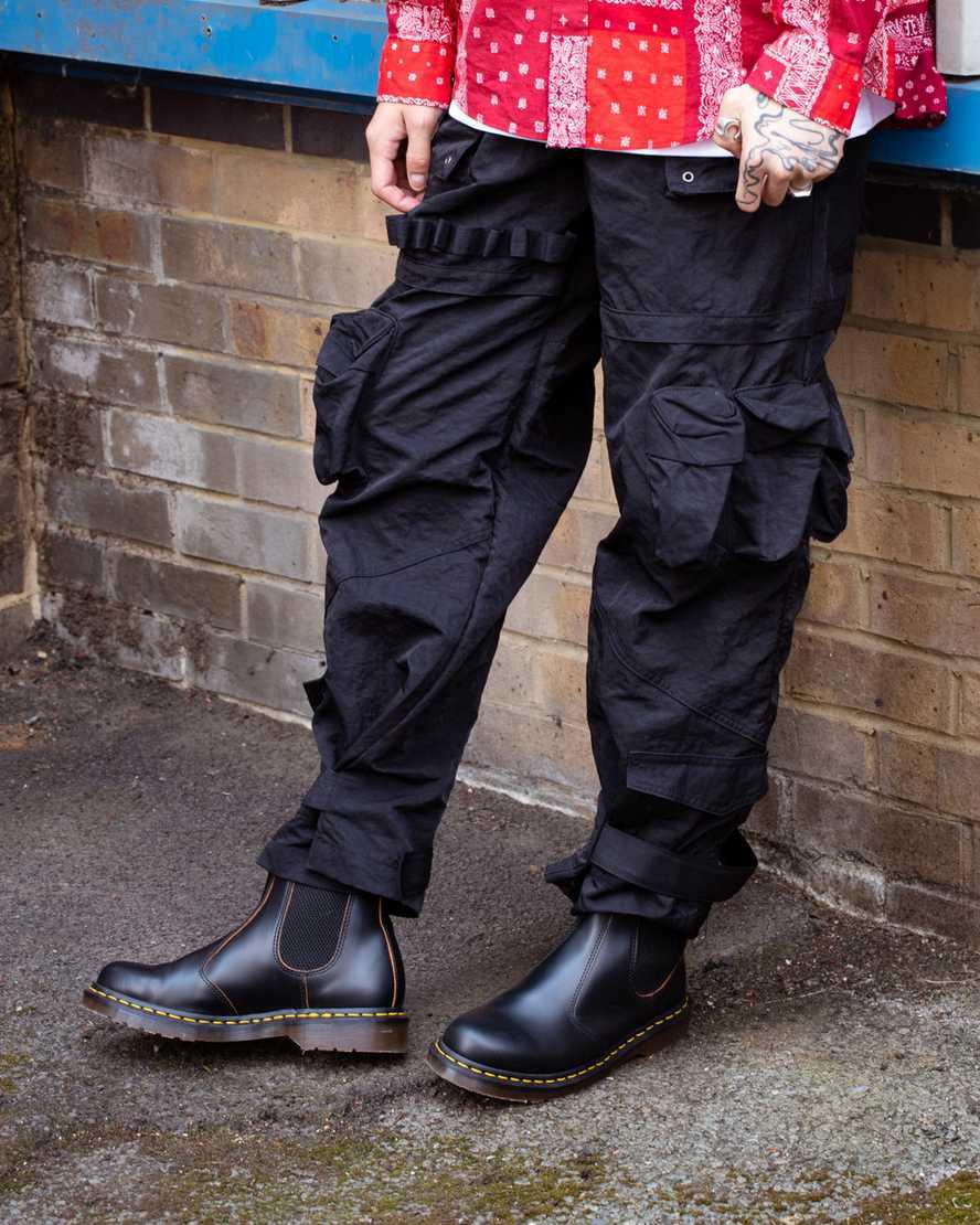Dr Martens 2976 Vintage Made In England Kadın Chelsea Bot Siyah  Türkiye |  36785-VRLP