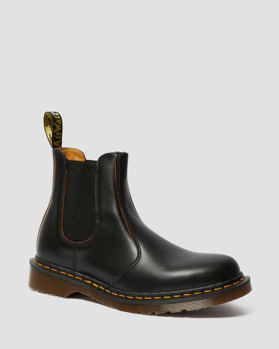 Dr Martens 2976 Vintage Made In England Chelsea Erkek Bilek Boy Bot Siyah  Türkiye |  47159-XZGU