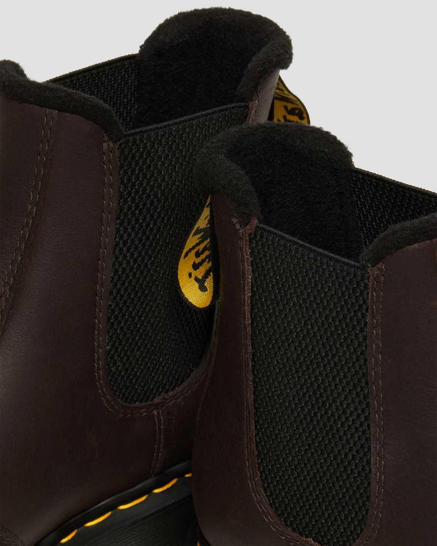 Dr Martens 2976 Warmwair Deri Kadın Chelsea Bot Koyu Kahverengi  Türkiye |  19723-INHZ