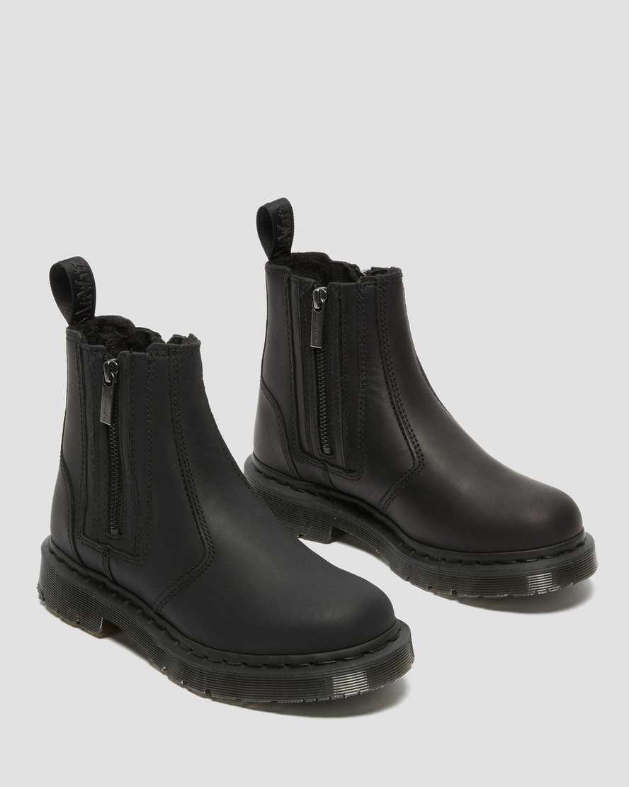 Dr Martens 2976 Wintergrip Zip Kadın Chelsea Bot Siyah  Türkiye |  17092-LEZY