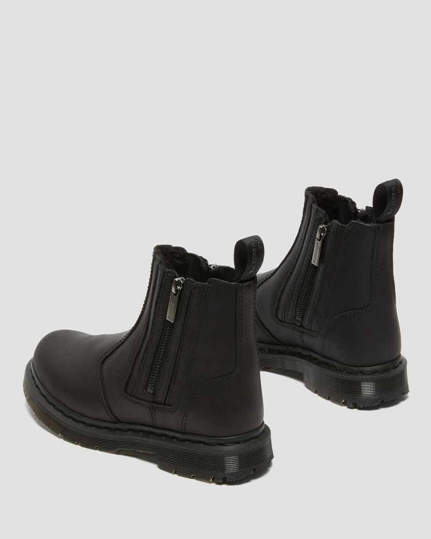 Dr Martens 2976 Wintergrip Zip Kadın Chelsea Bot Siyah  Türkiye |  17092-LEZY