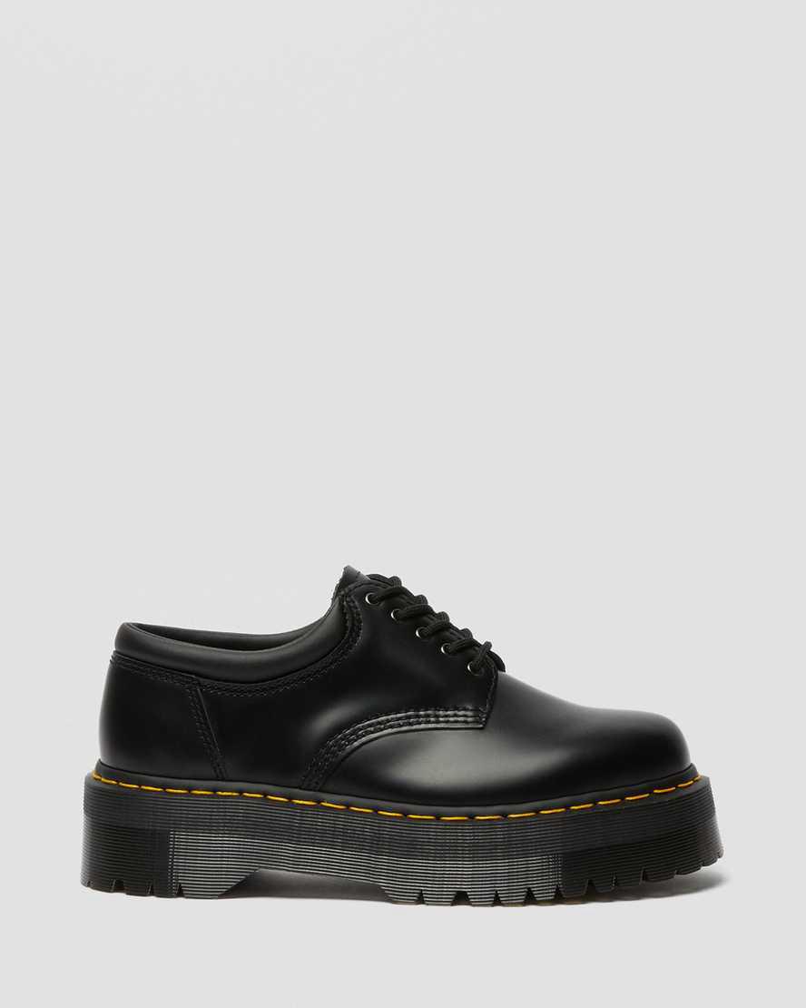Dr Martens 8053 Deri Platform Gündelik Erkek Oxford Ayakkabı Siyah  Türkiye |  12083-STDK