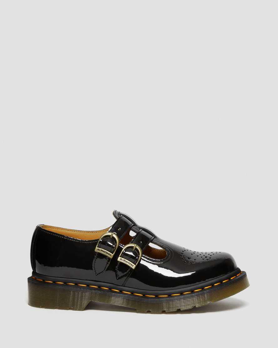 Dr Martens 8065 Rugan Deri Kadın Mary Jane Ayakkabı Siyah  Türkiye |  70943-BRWY