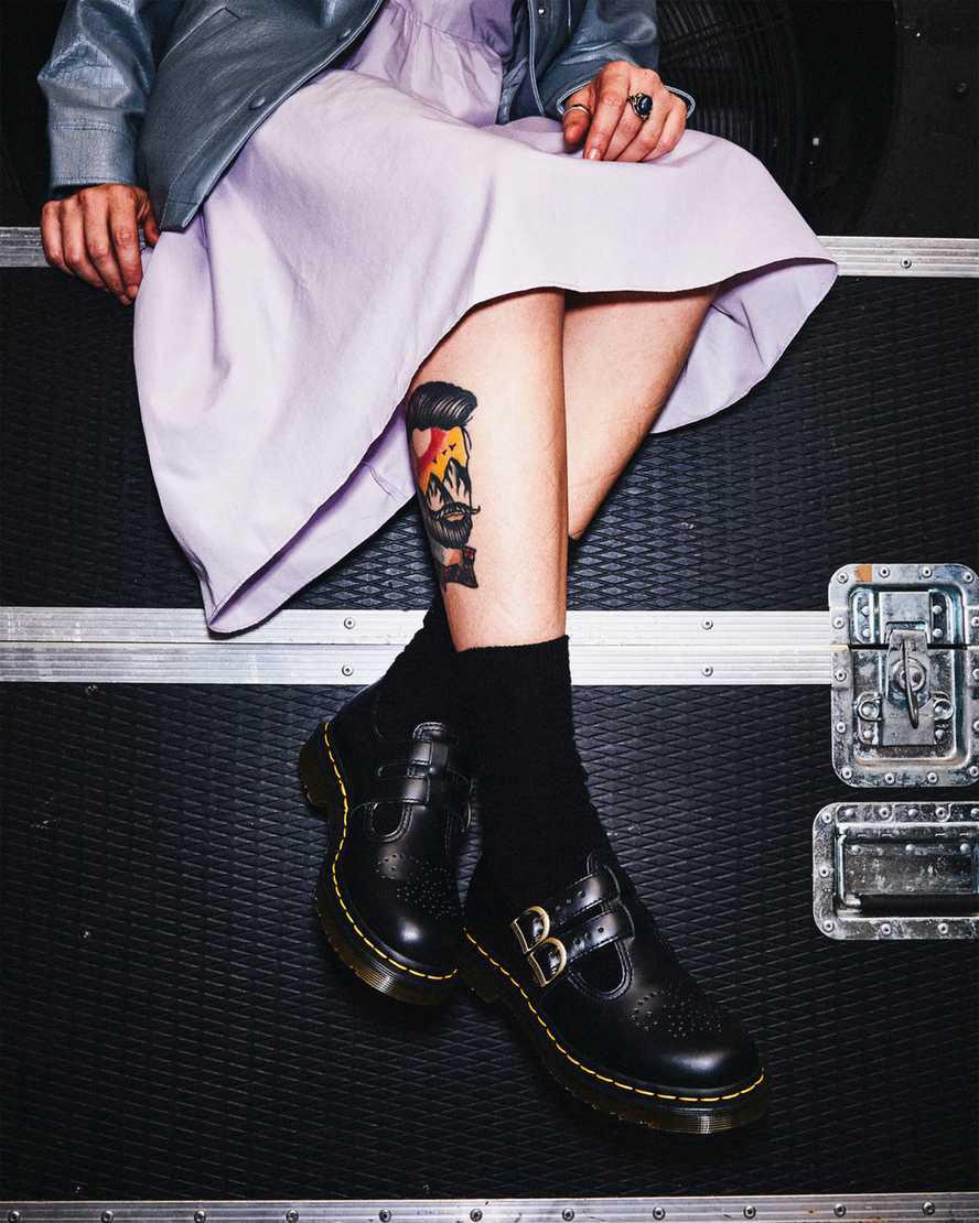 Dr Martens 8065 Smooth Deri Kadın Mary Jane Ayakkabı Siyah  Türkiye |  27960-CALY