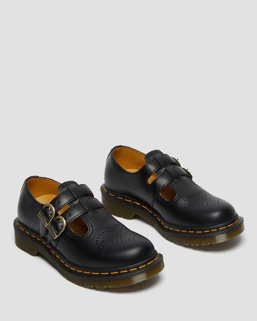 Dr Martens 8065 Smooth Deri Kadın Mary Jane Ayakkabı Siyah  Türkiye |  27960-CALY