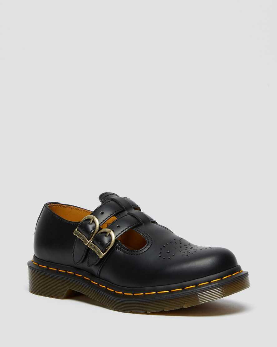 Dr Martens 8065 Smooth Deri Kadın Mary Jane Ayakkabı Siyah  Türkiye |  27960-CALY