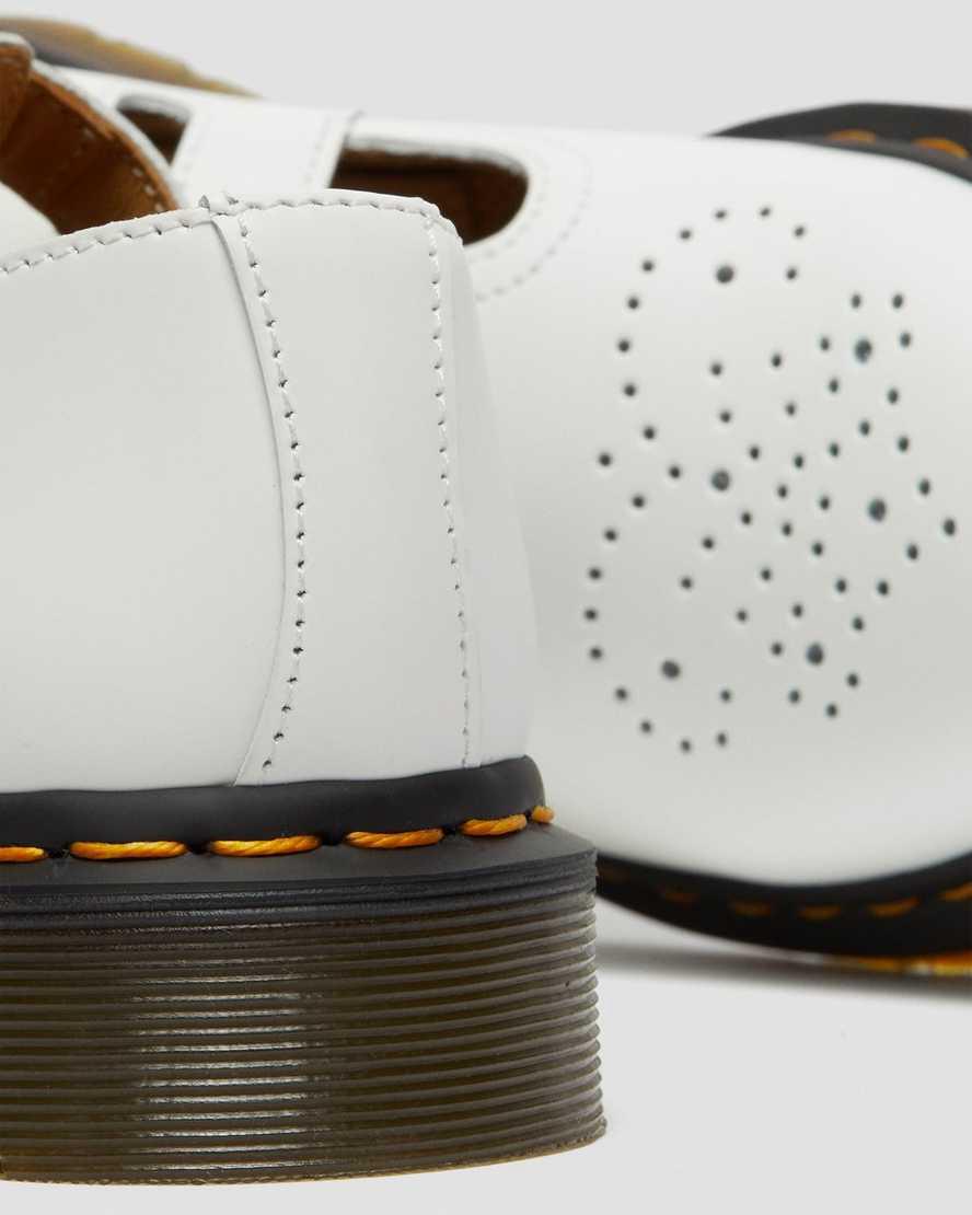 Dr Martens 8065 Smooth Deri Kadın Mary Jane Ayakkabı Beyaz  Türkiye |  62148-BDLH