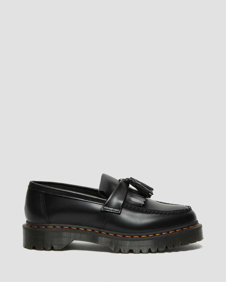 Dr Martens Adrian Bex Smooth Deri Tassel Erkek Loafer Ayakkabı Siyah  Türkiye |  50693-NZQM
