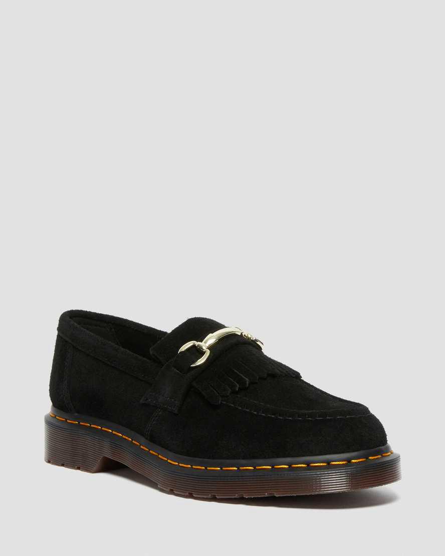 Dr Martens Adrian Snaffle Süet Kadın Loafer Ayakkabı Siyah  Türkiye |  91827-YMUS