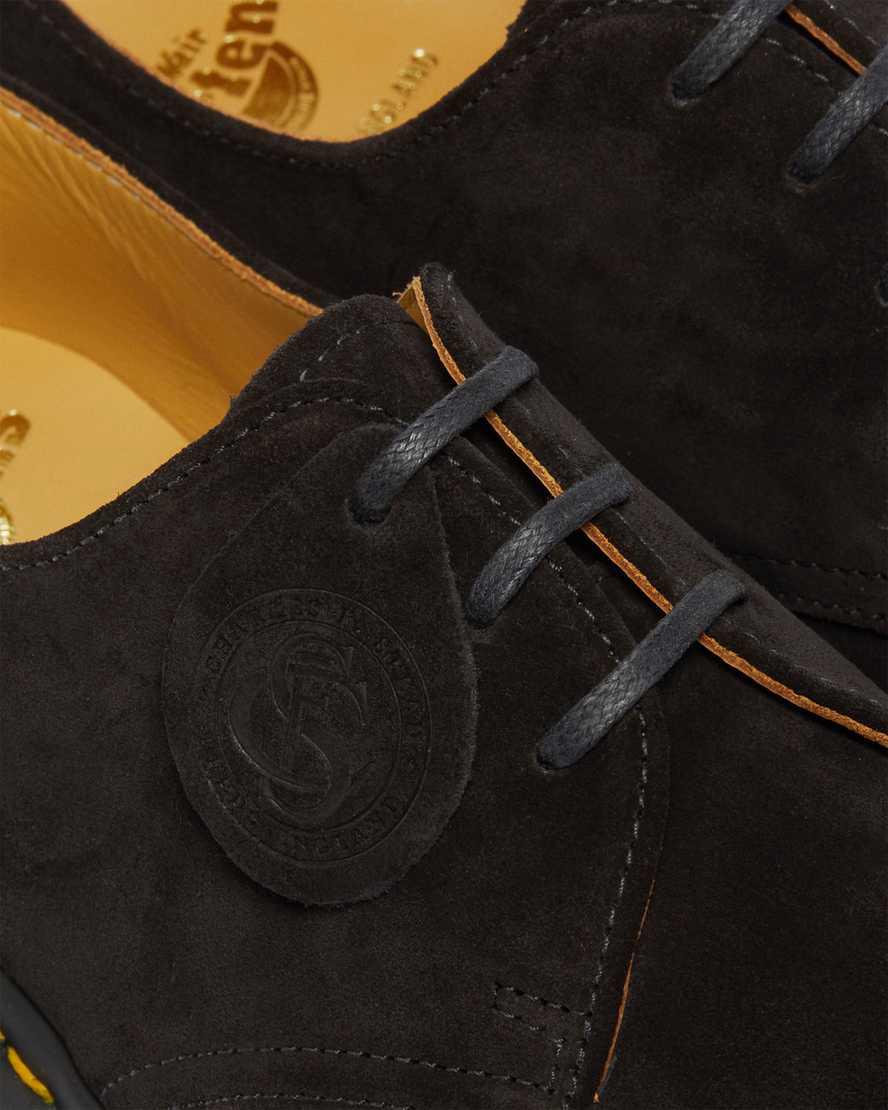 Dr Martens Archie II Made in England Süet Erkek Oxford Ayakkabı Siyah  Türkiye |  37512-QBNL
