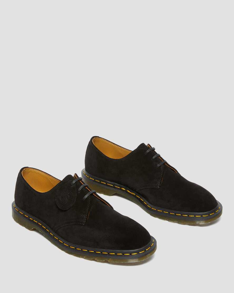 Dr Martens Archie II Made in England Süet Erkek Oxford Ayakkabı Siyah  Türkiye |  37512-QBNL