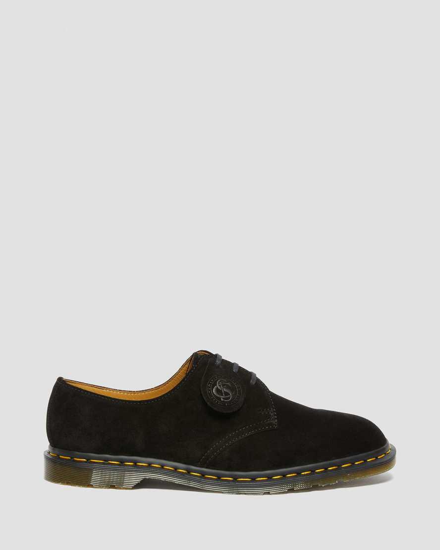 Dr Martens Archie II Made in England Süet Erkek Oxford Ayakkabı Siyah  Türkiye |  37512-QBNL